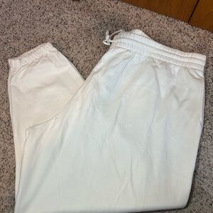 Women’s White Jogger Pants